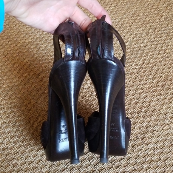 Fendi platform peeptoe heels - Picture 4 of 7